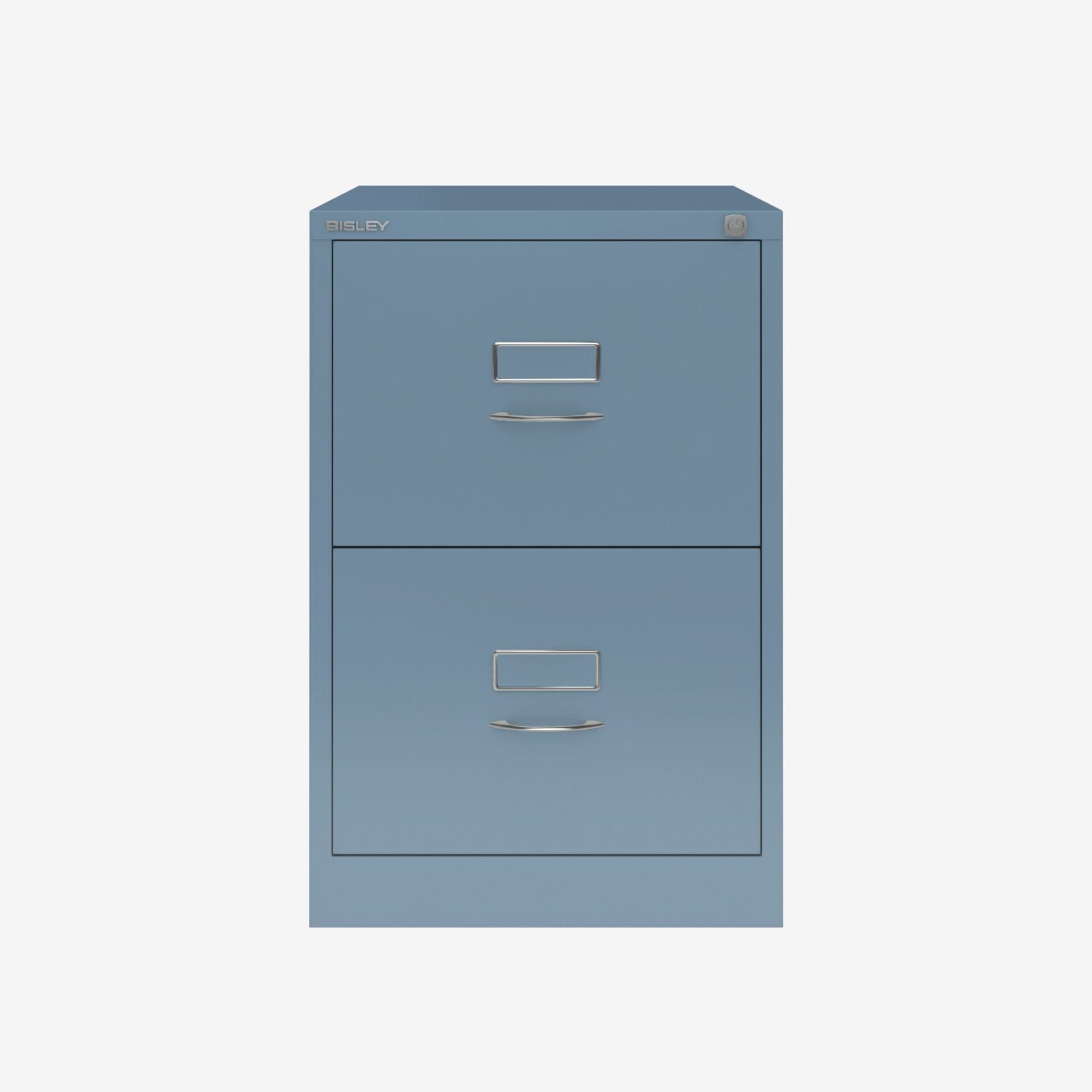 Bisley 2 Drawer Foolscap Filing Cabinet in Blue | Shop Bisley Direct