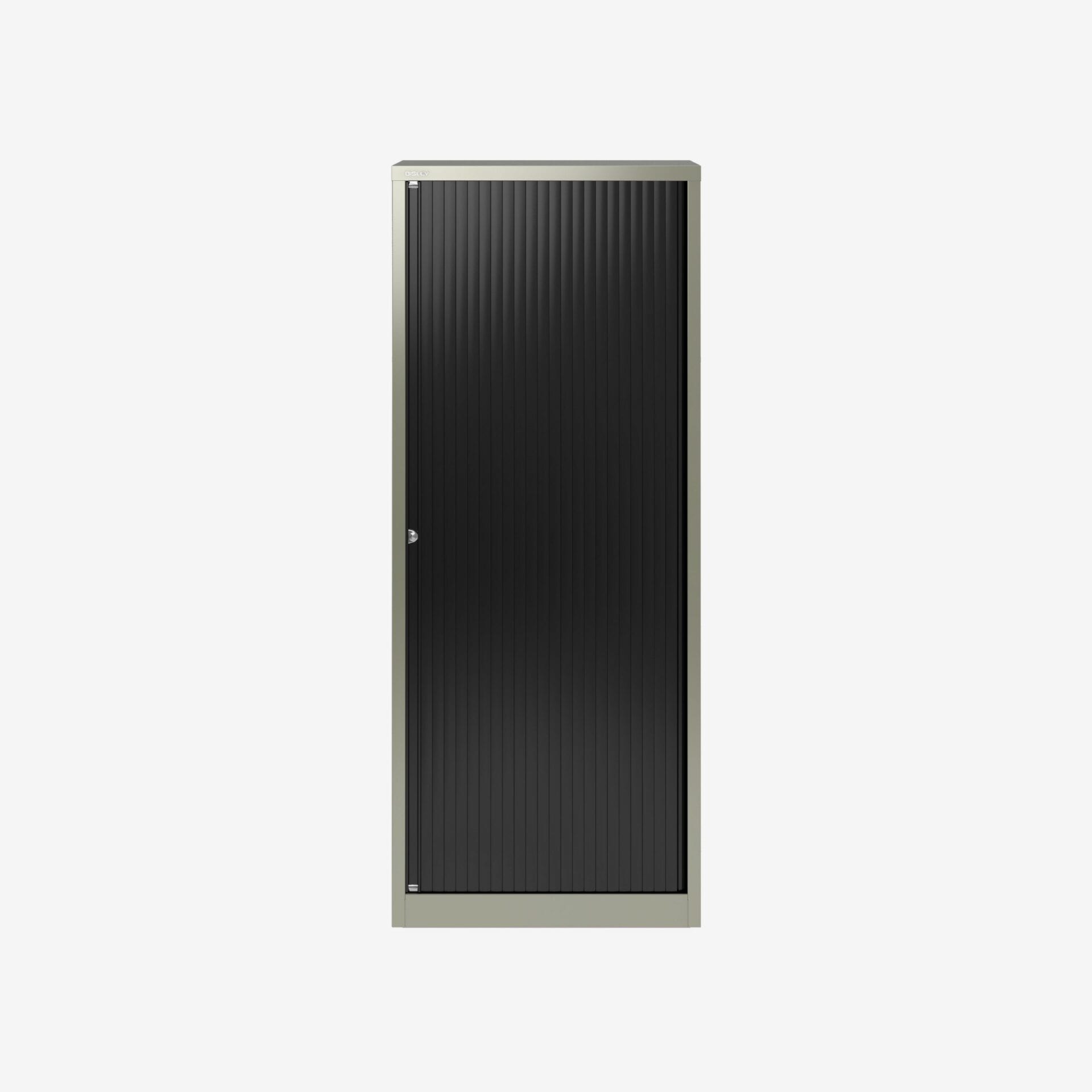 Wholesale Tall Tambour Unit in Goose Grey | Bisley Direct