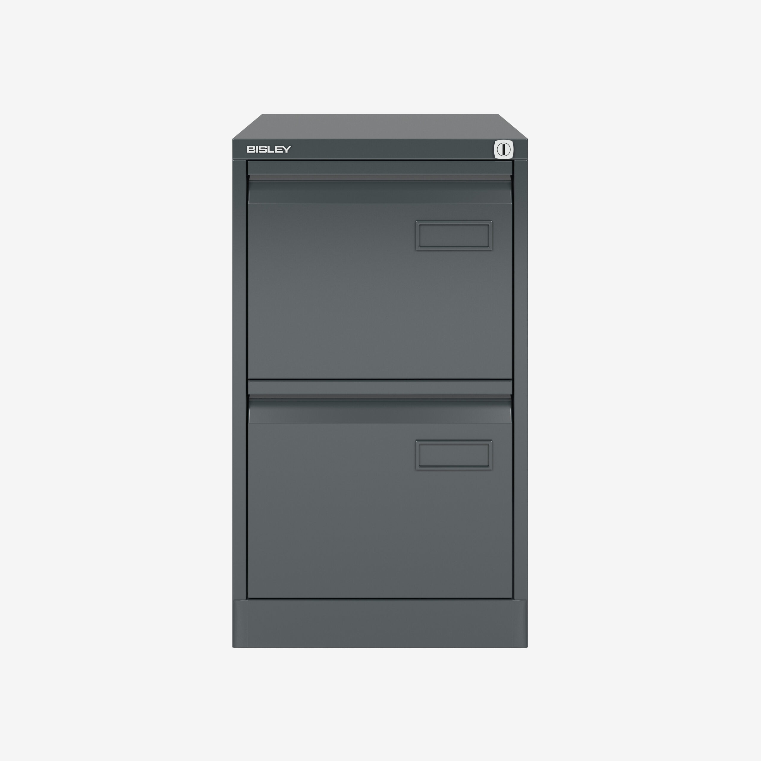 Bisley 2 Drawer A4 Filing Cabinet in Anthracite Grey | Bisley Direct
