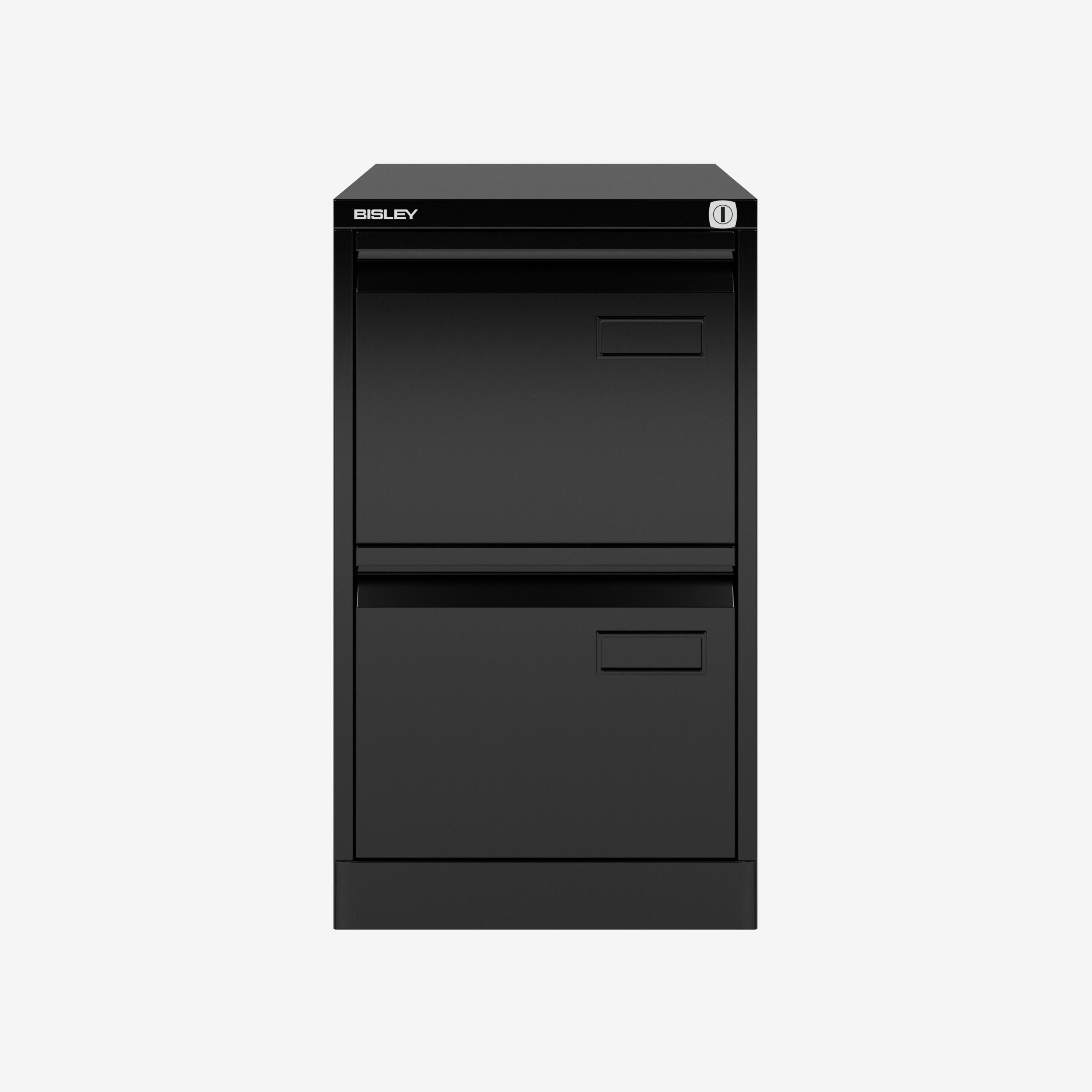 Bisley 2 Drawer A4 Filing Cabinet in Black | Bisley Direct