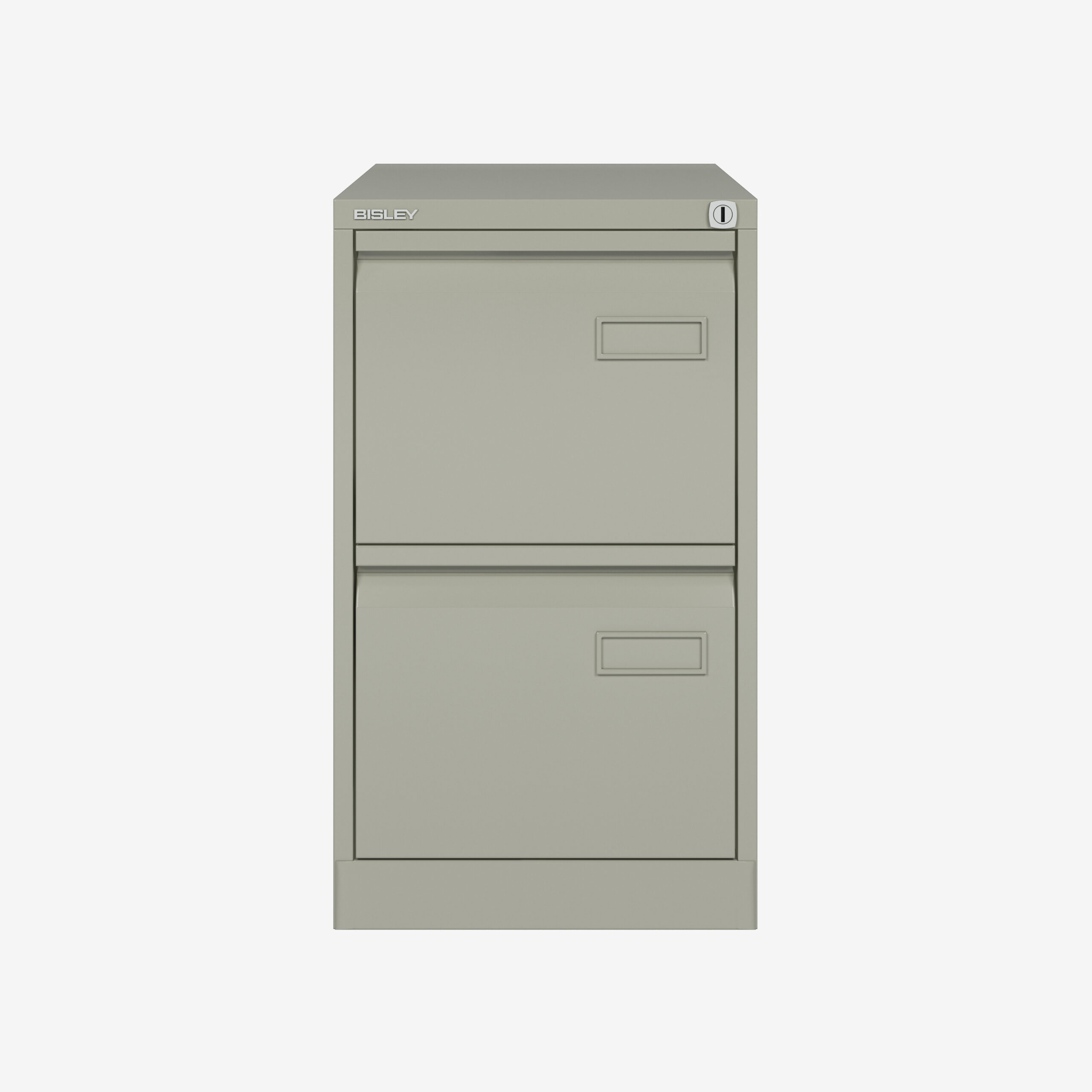 Bisley 2 Drawer A4 Filing Cabinet in Goose Grey | Bisley Direct