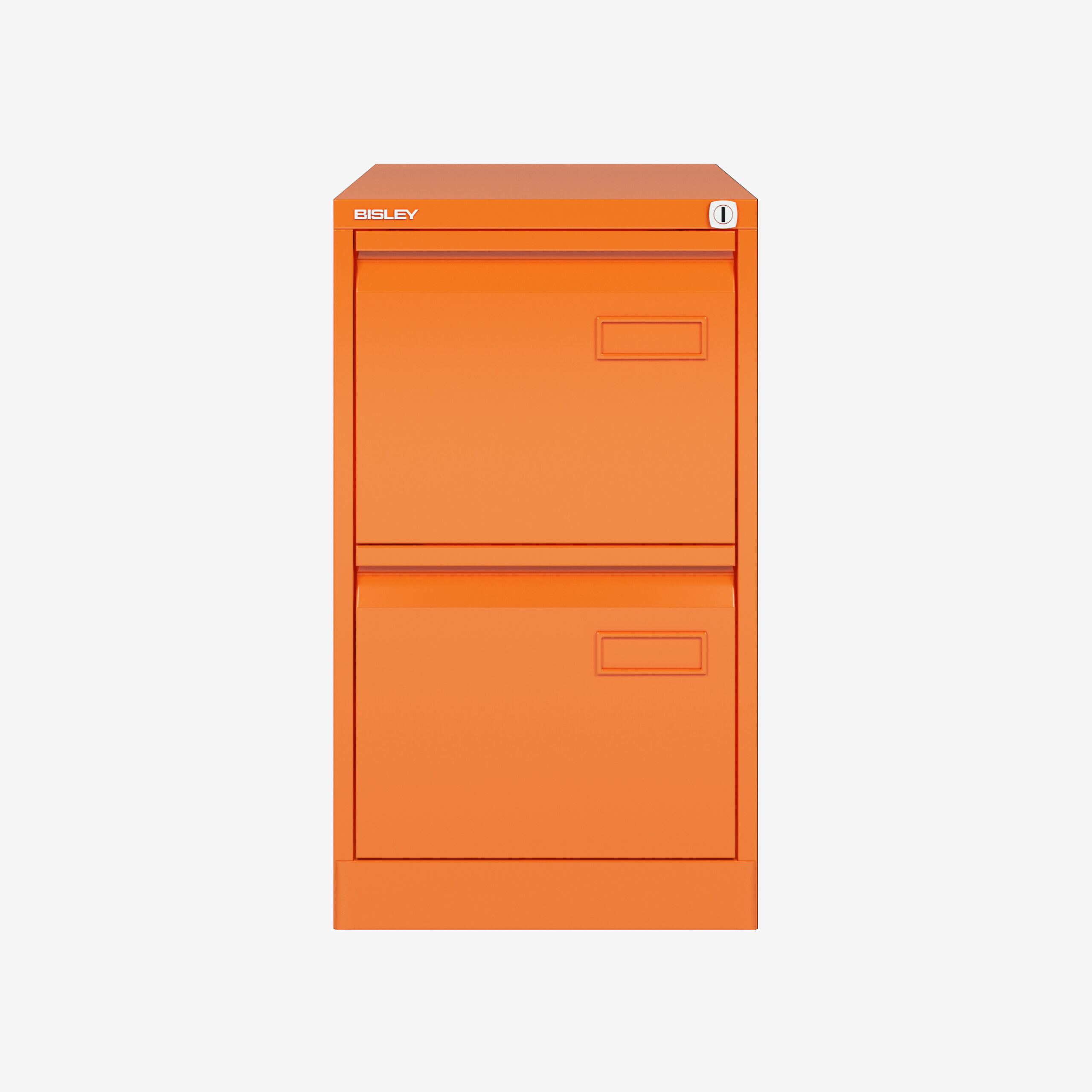 Bisley 2 Drawer A4 Filing Cabinet in Orange | Bisley Direct