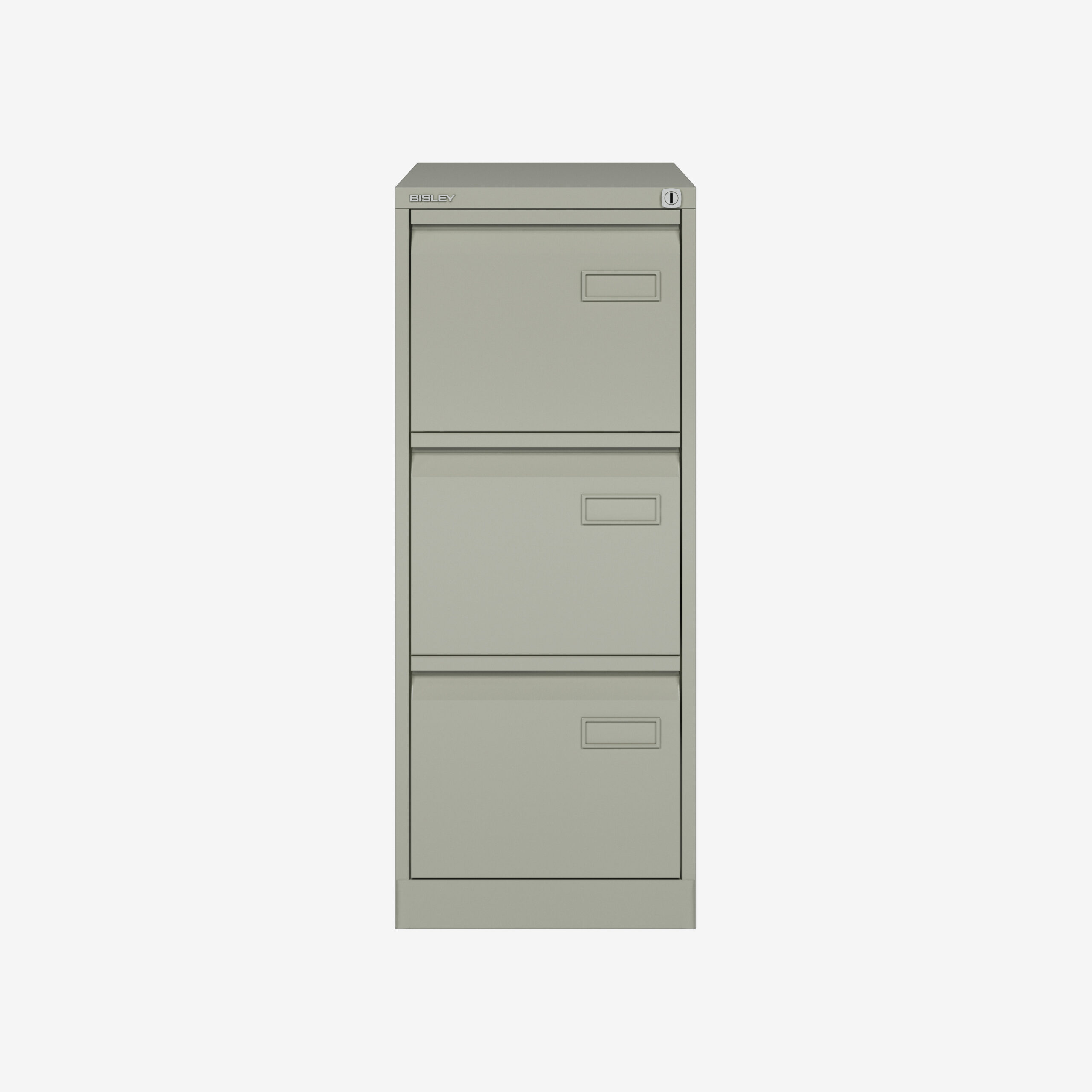 Bisley Wholesale 3 Drawer A4 Filing Cabinet in Goose Grey | Bisley Direct
