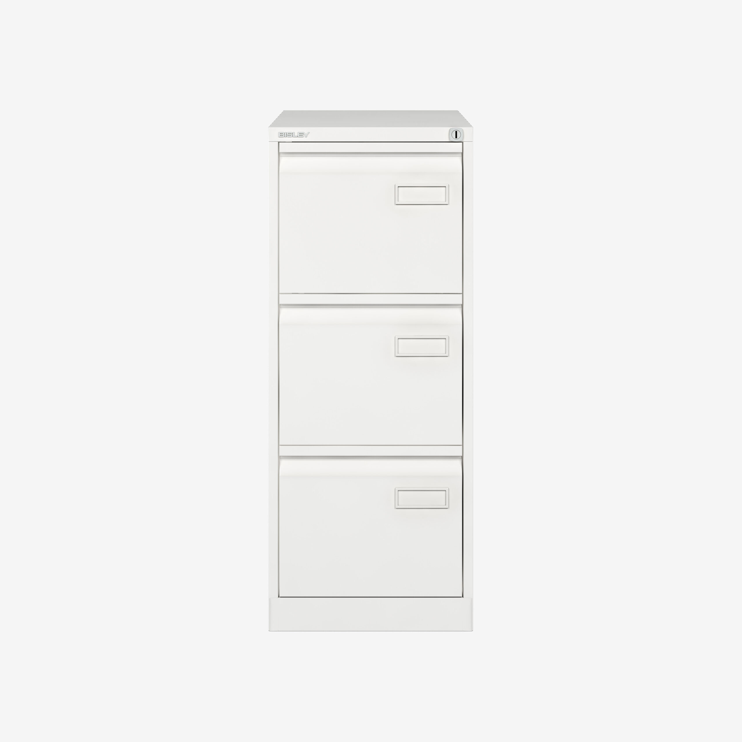 Bisley Wholesale 3 Drawer A4 Filing Cabinet in Traffic White | Bisley Direct