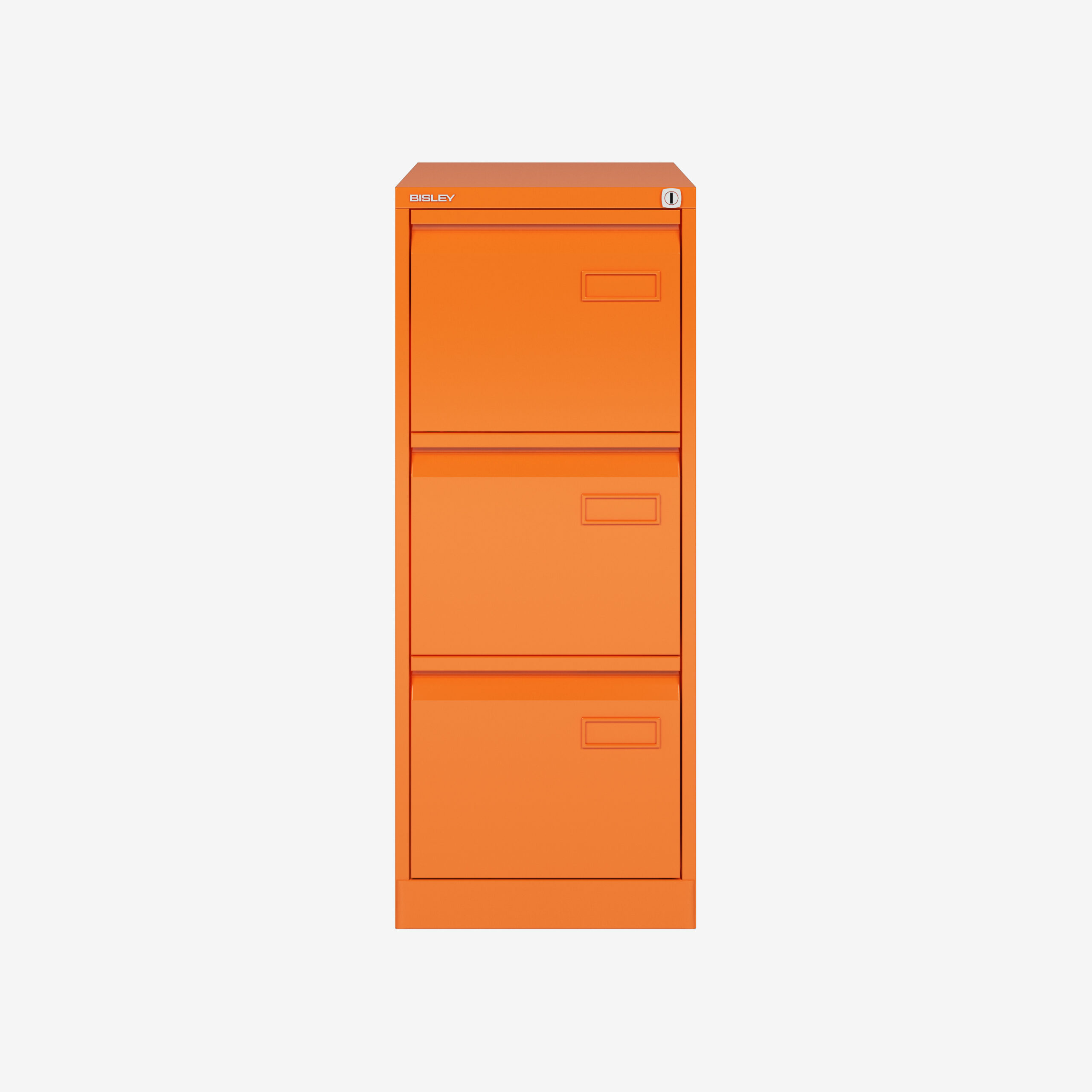 Bisley Wholesale 3 Drawer A4 Filing Cabinet in Orange | Bisley Direct