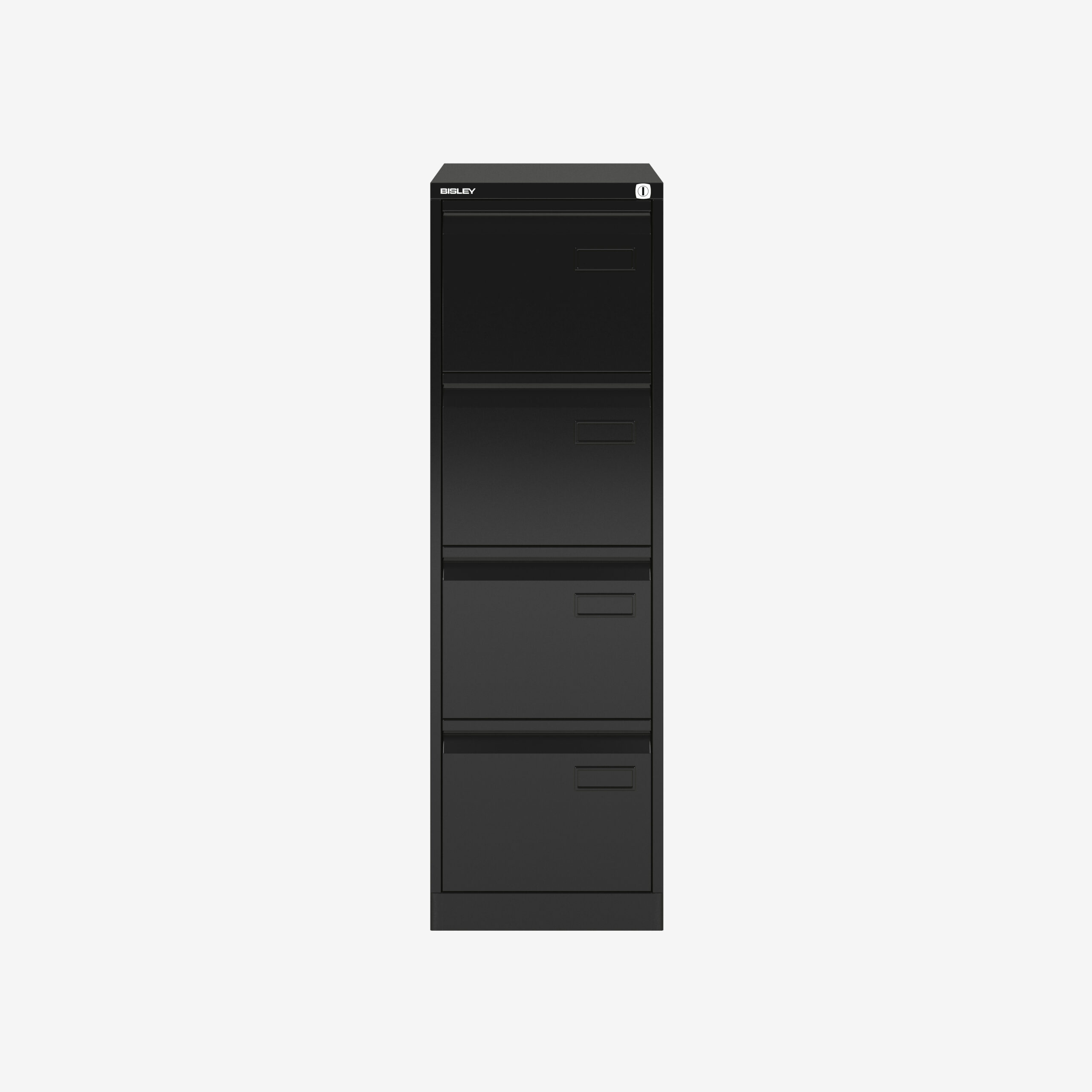 Bisley 4 Drawer Filing Cabinet for Workplaces in Black | Bisley Direct