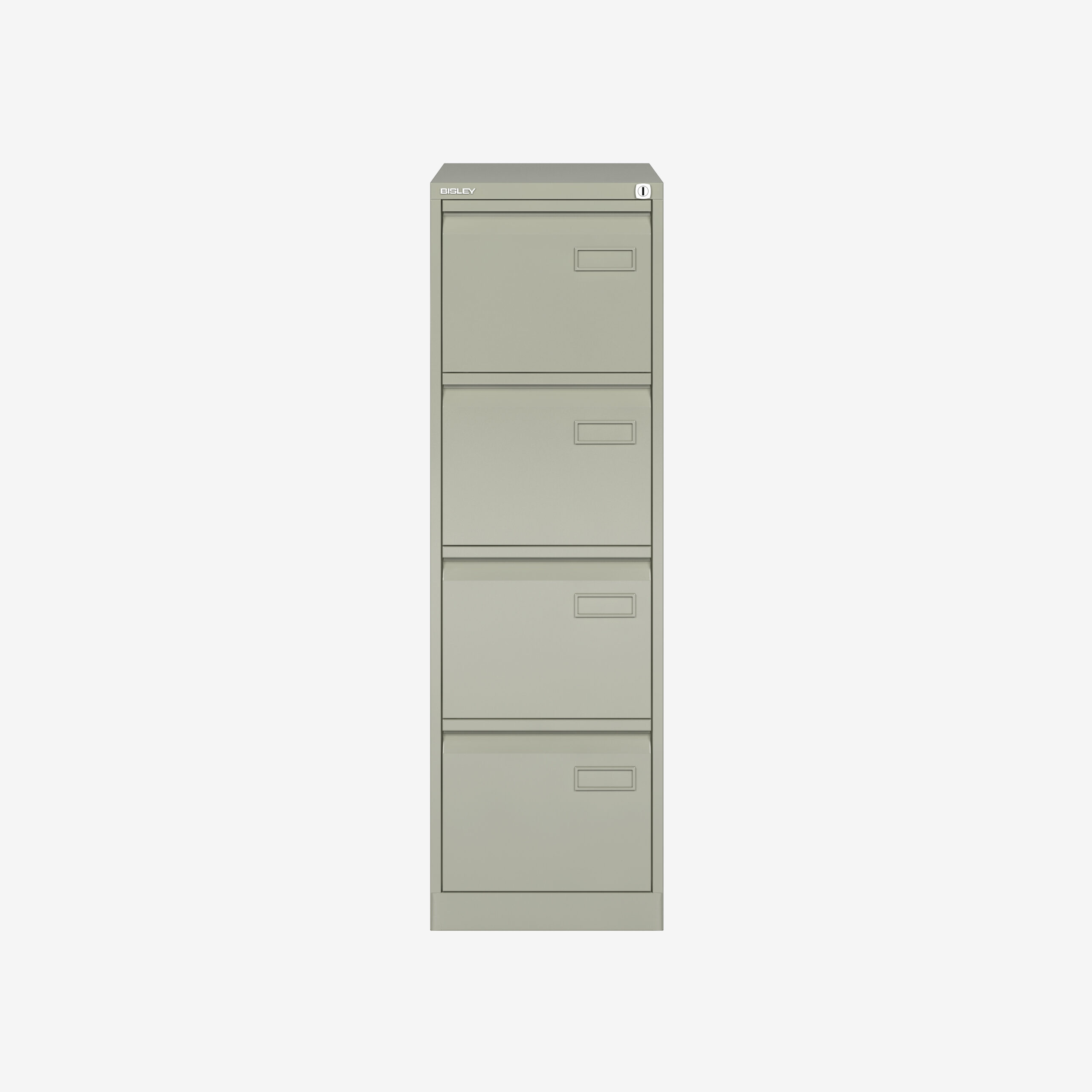 Bisley 4 Drawer Filing Cabinet for Workplaces in Goose Grey | Bisley Direct
