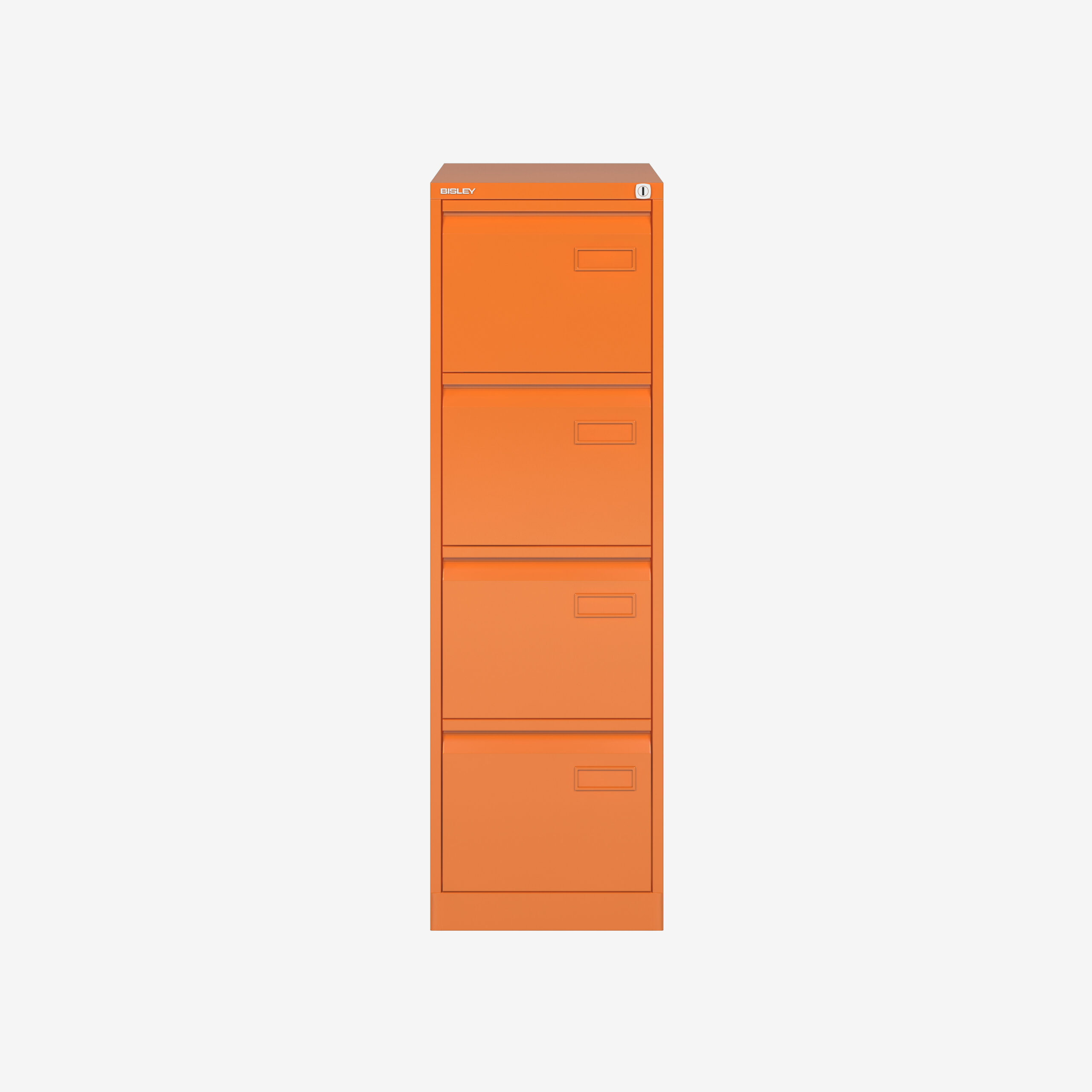 Bisley 4 Drawer Filing Cabinet for Workplaces in Orange | Bisley Direct