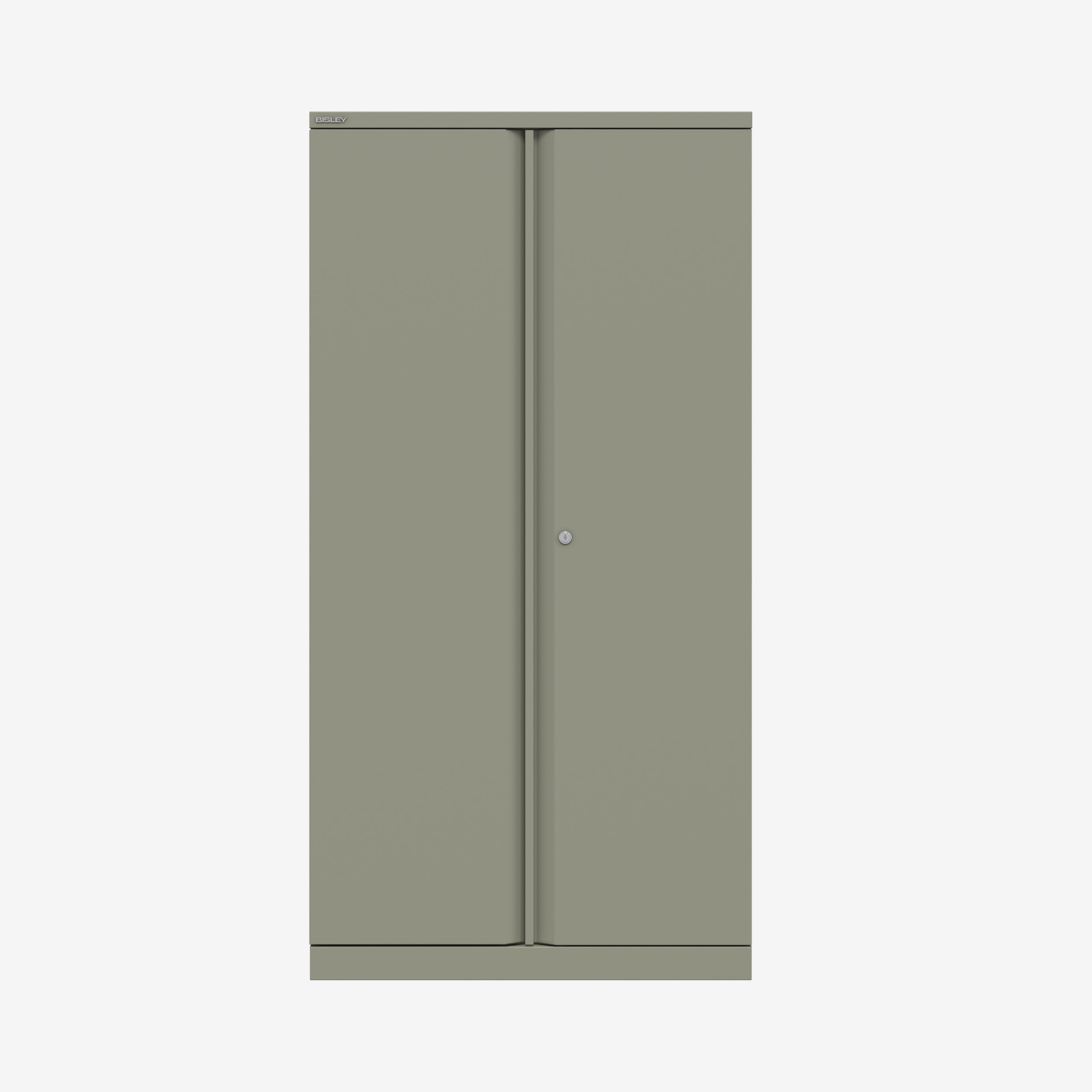 Essentials Metal Office Cabinet in Goose Grey | Metal Office Cupboard