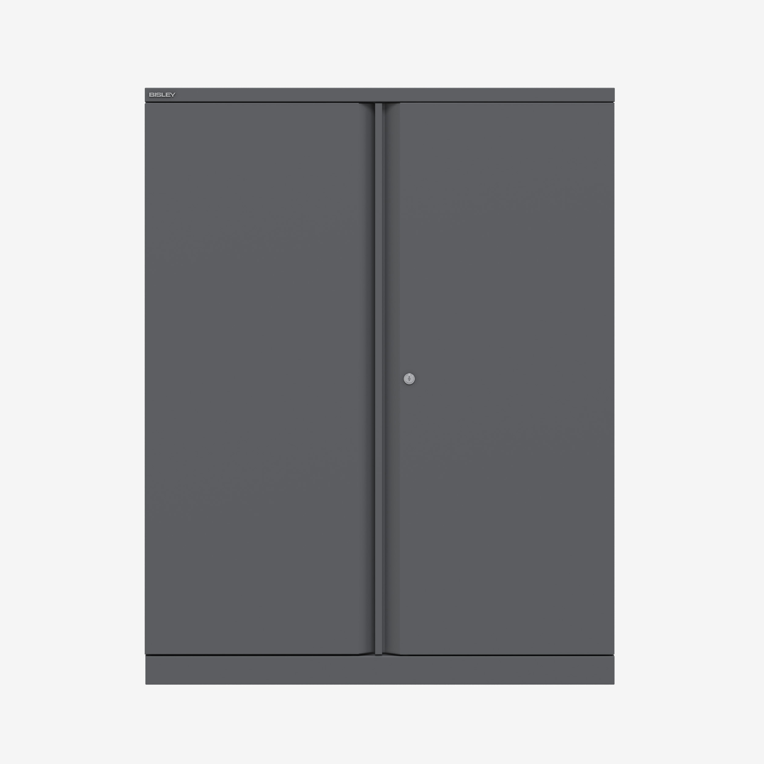 1270MM Tall Metal Office Cupboard in Anthracite Grey | Metal Lockable Cupboard