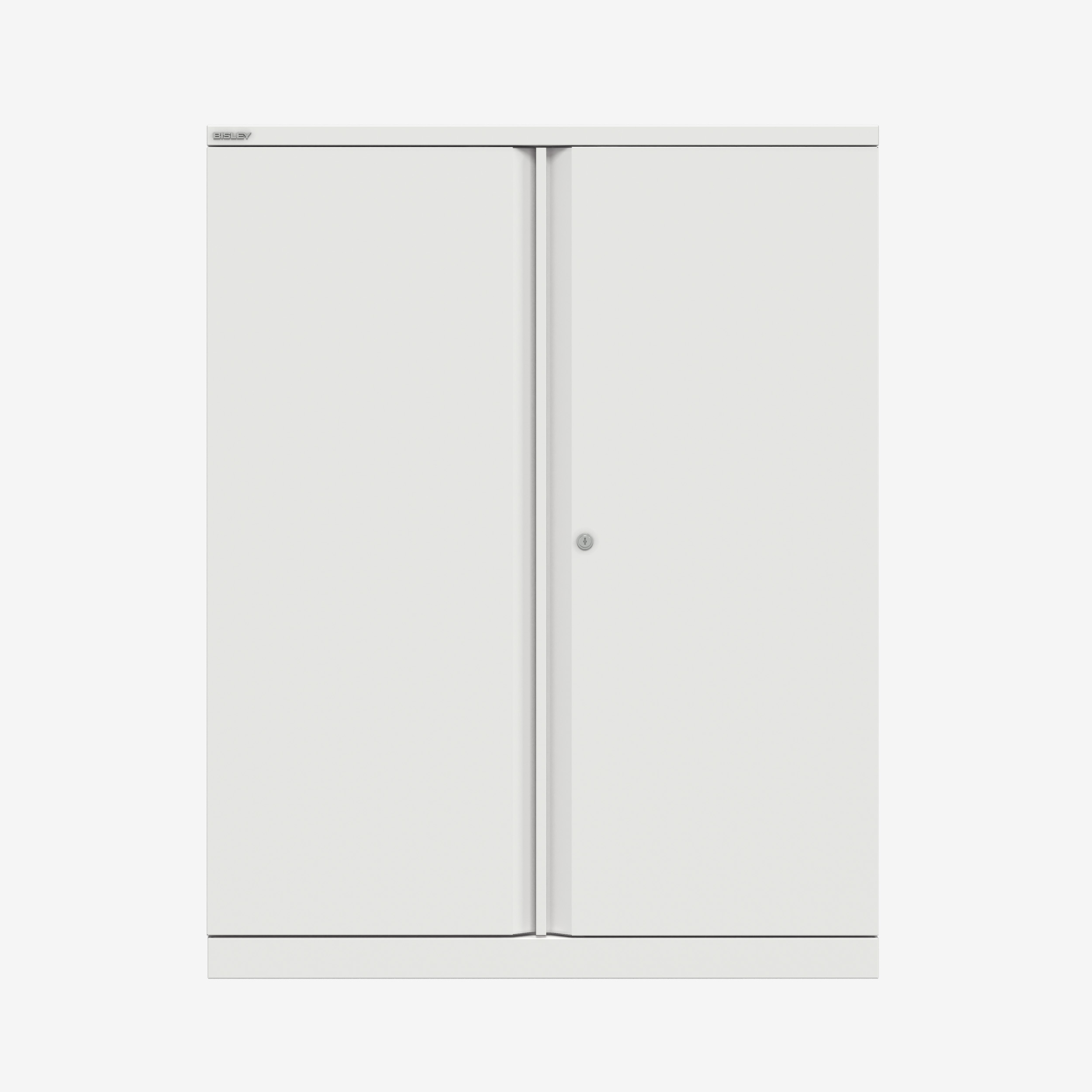 1270MM Tall Metal Office Cupboard in Traffic White | Metal Lockable Cupboard