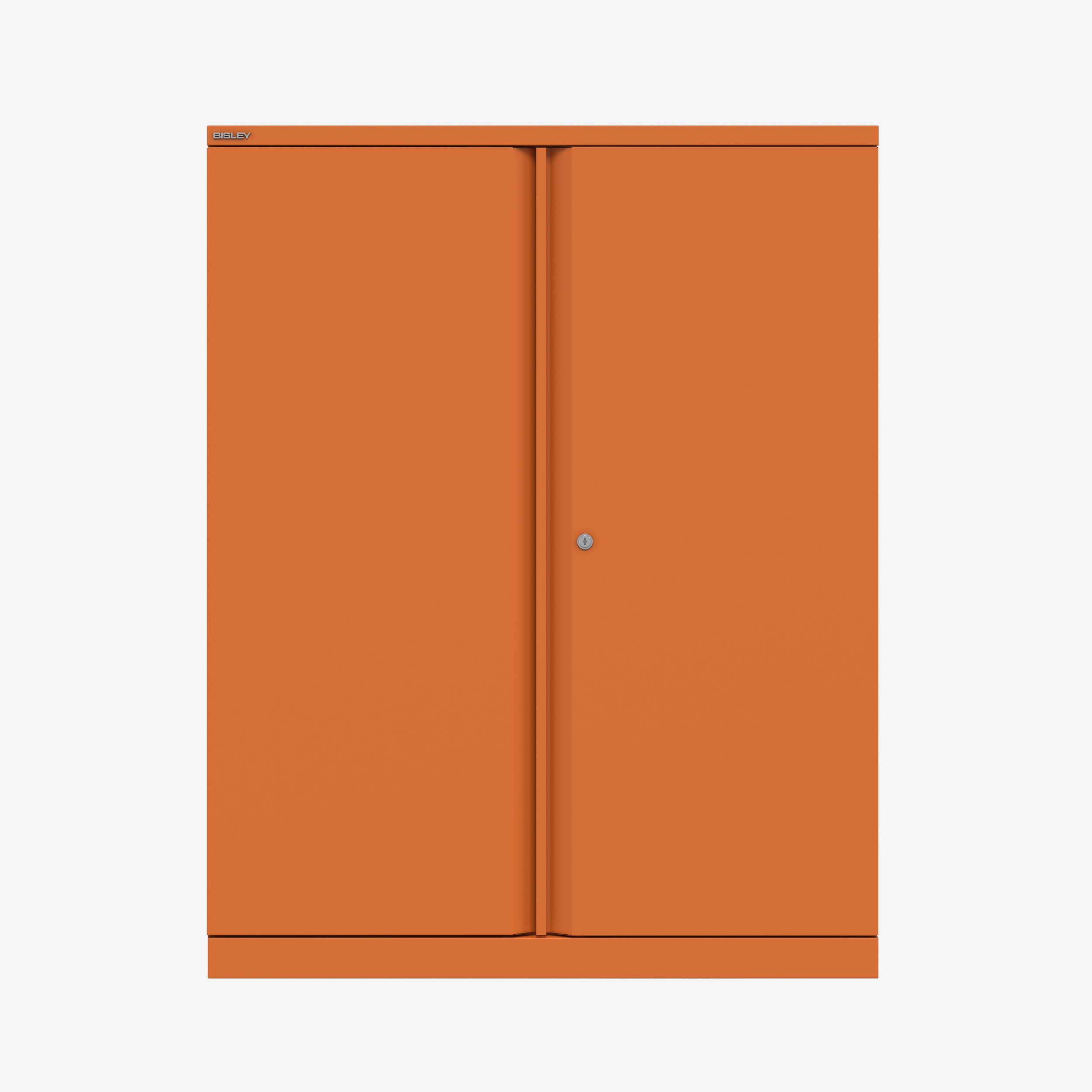 1270MM Tall Metal Office Cupboard in Orange | Metal Lockable Cupboard