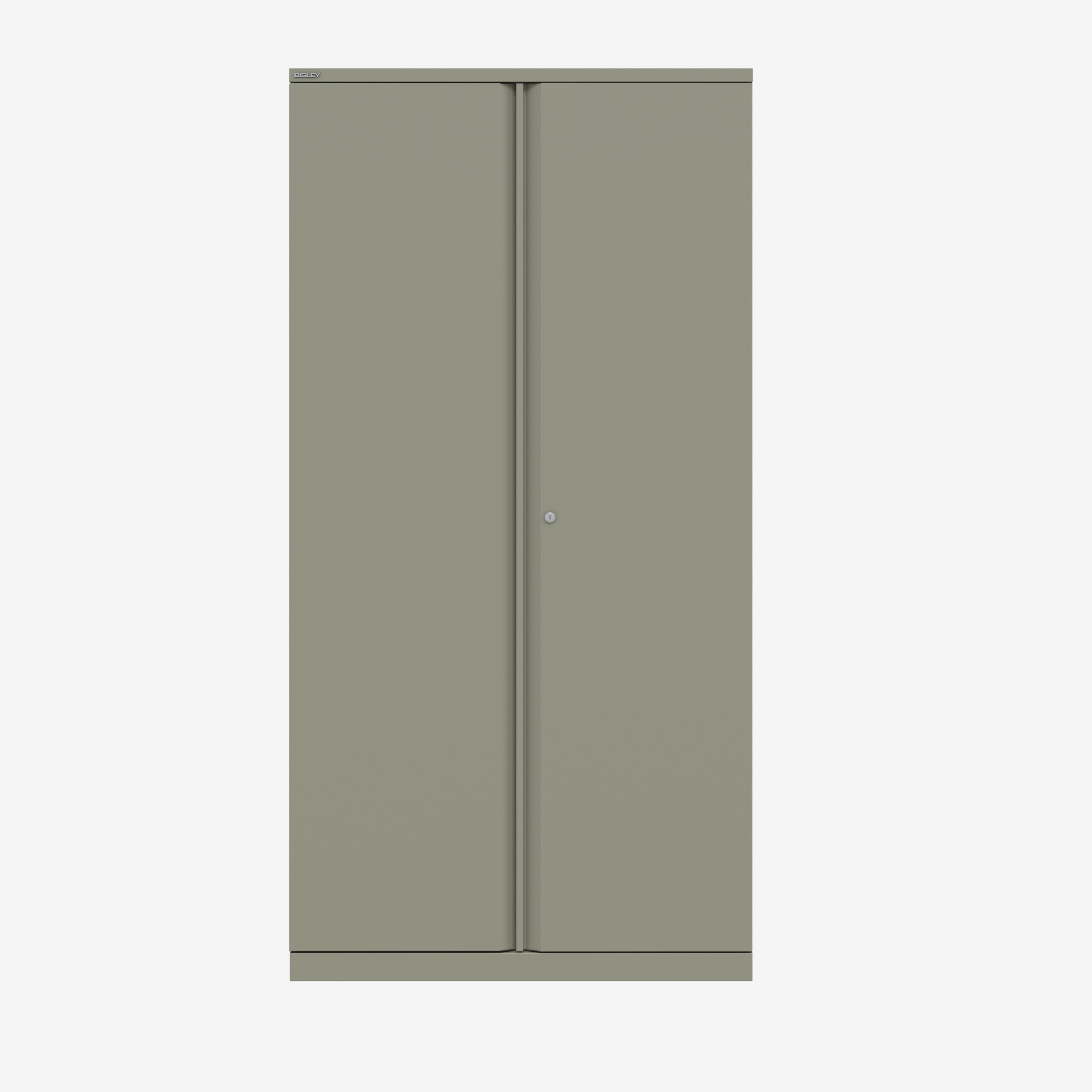 100MM Metal Lockable Cupboard in Goose Grey | Tall Metal Office Cupboard