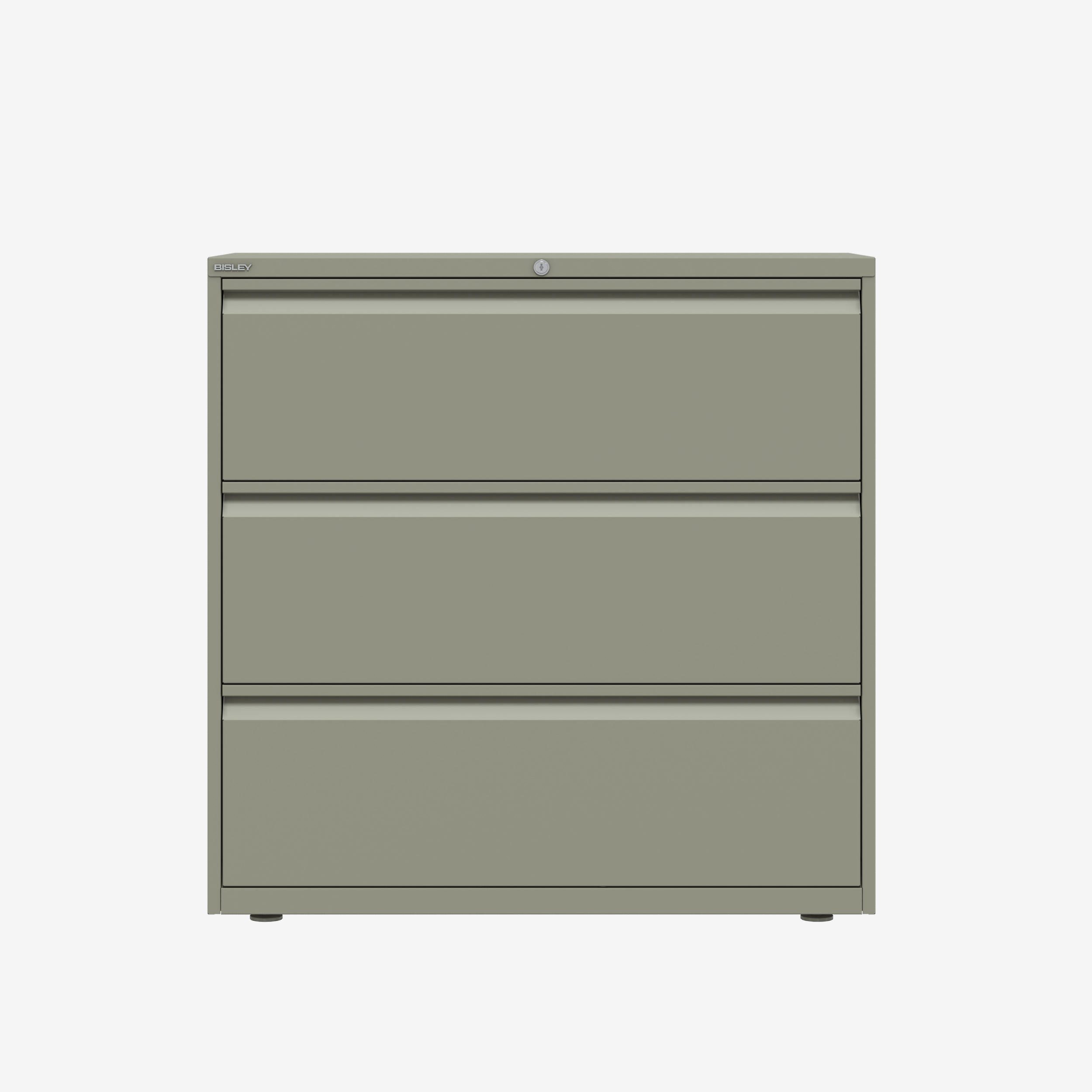 Bisley Wholesale 3 Drawer Side Filing Cabinet 1000MM in Goose Grey | Bisley Direct