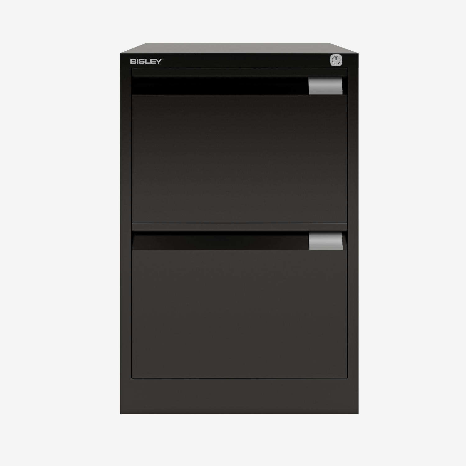 Shop Wholesale Foolscap 2 Drawer Filing Cabinet in Black | Bisley Direct
