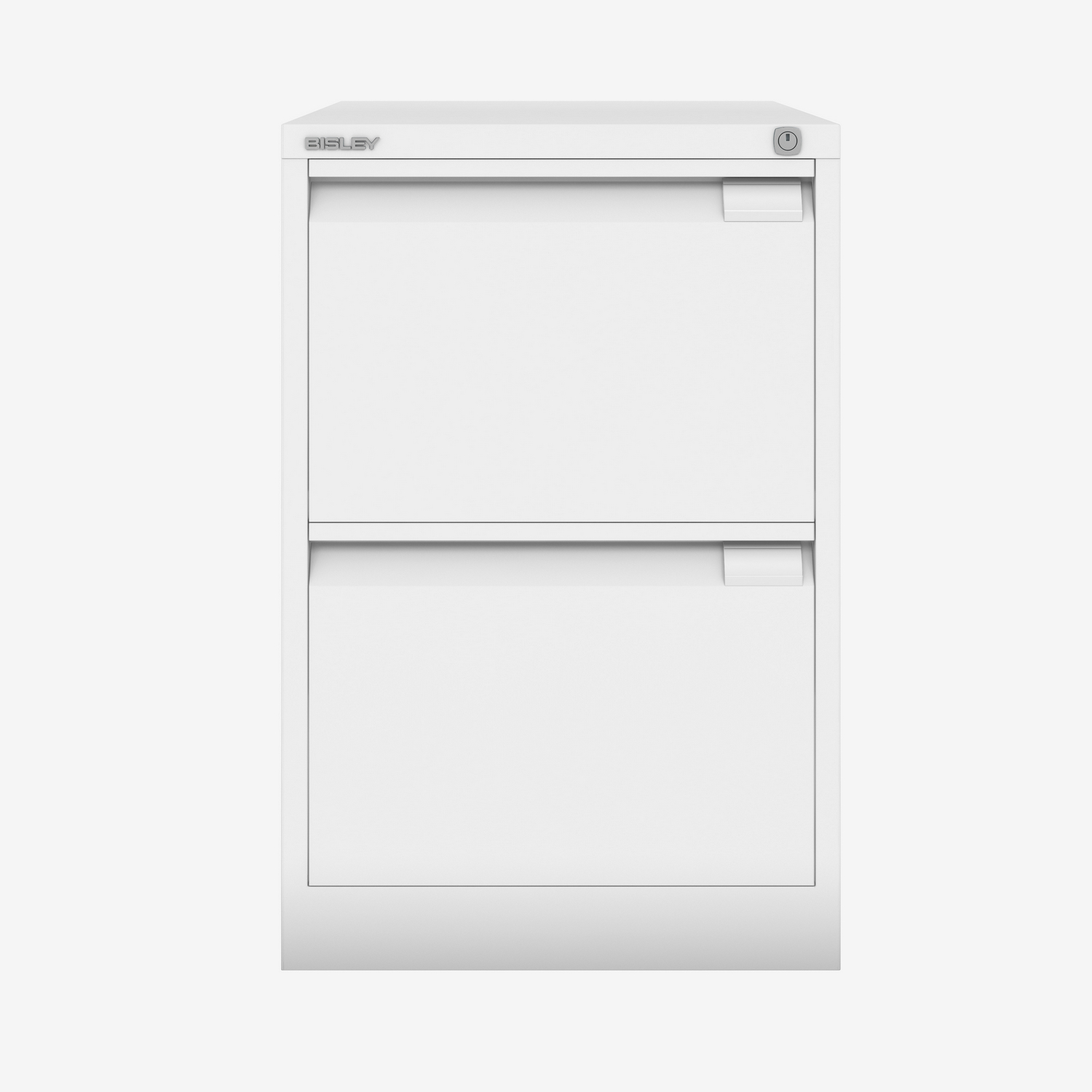 Shop Wholesale Foolscap 2 Drawer Filing Cabinet in Traffic White | Bisley Direct