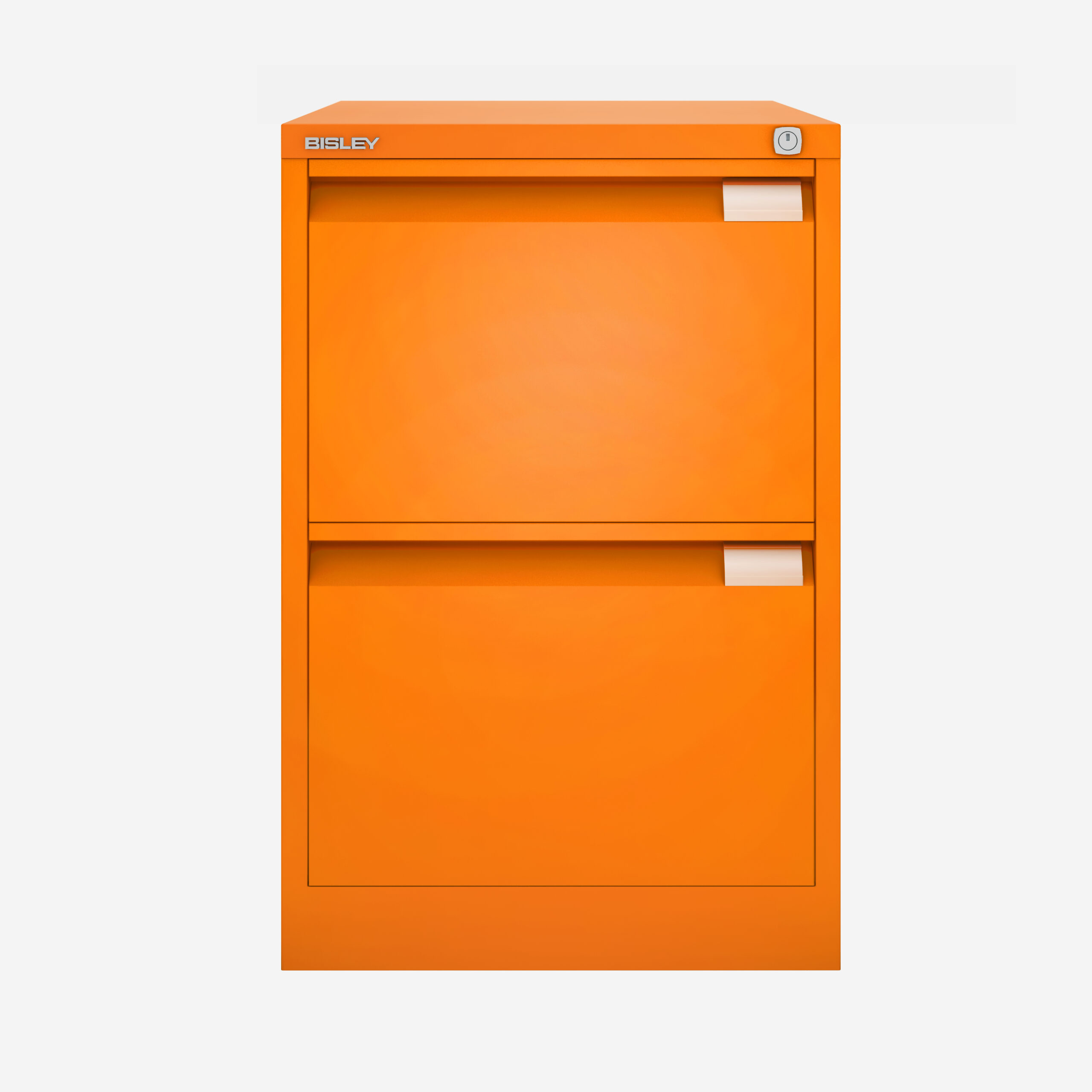Shop Wholesale Foolscap 2 Drawer Filing Cabinet in Orange | Bisley Direct
