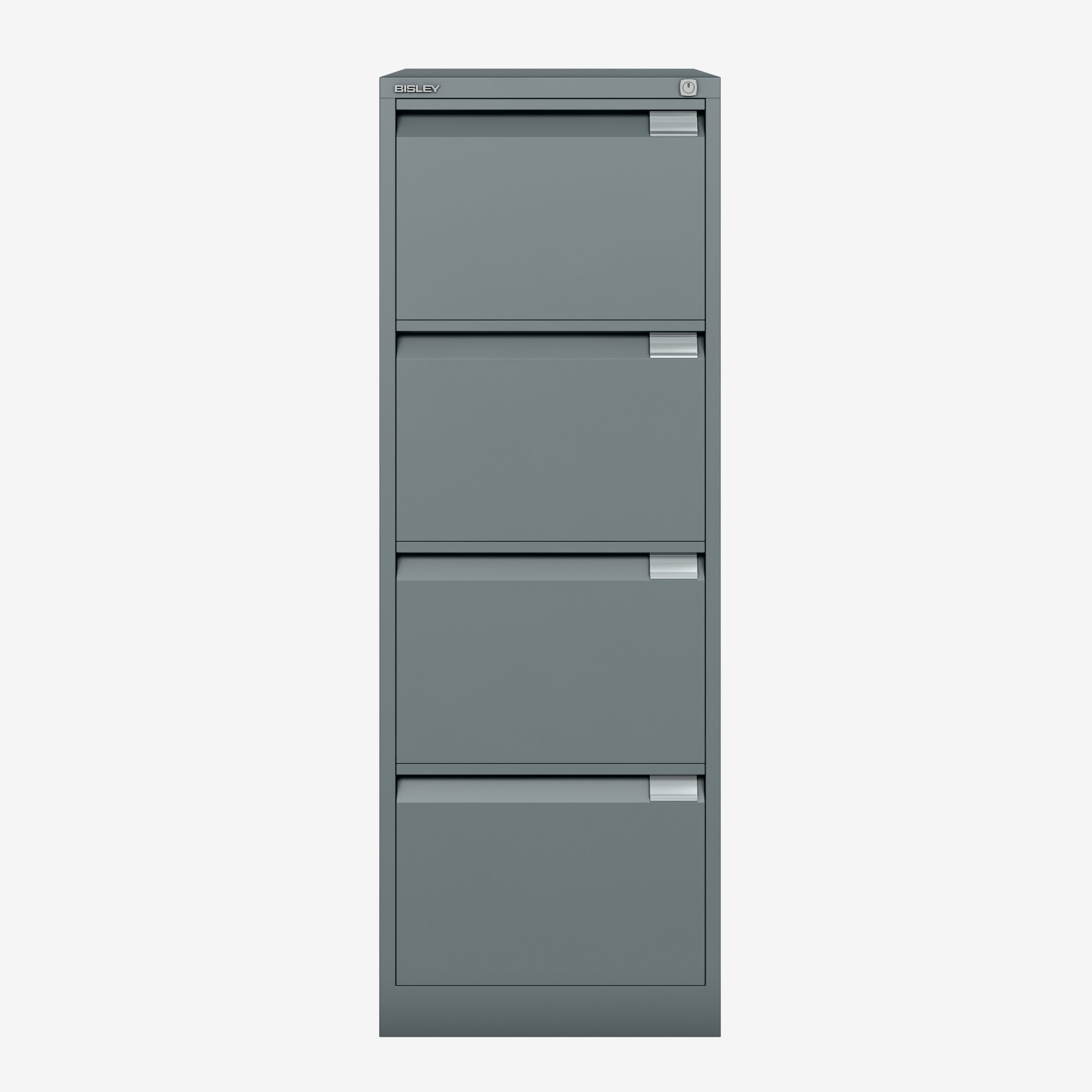 Wholesale Bisley 4 Drawer Filing Cabinet Foolscap in Anthracite Grey