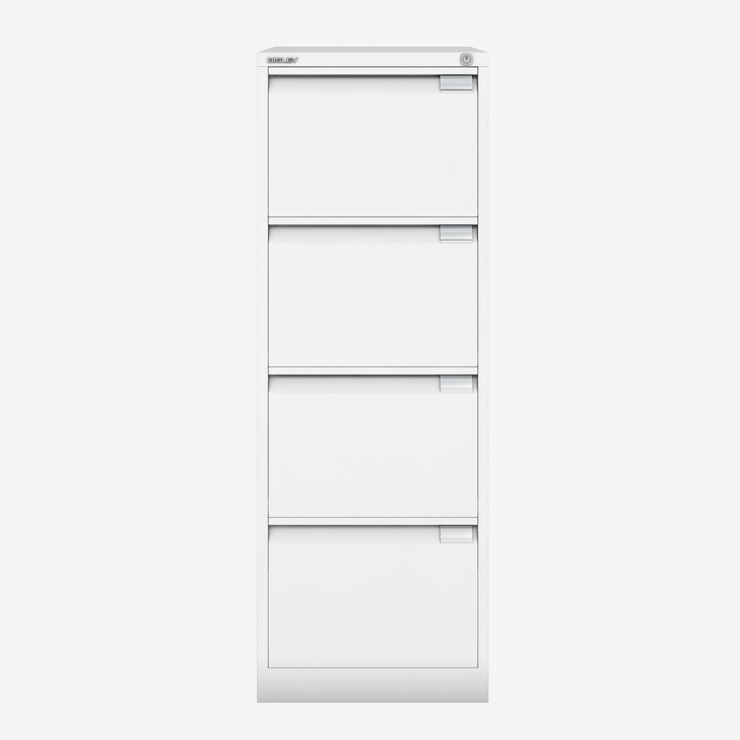 Wholesale Bisley 4 Drawer Filing Cabinet Foolscap in Traffic White