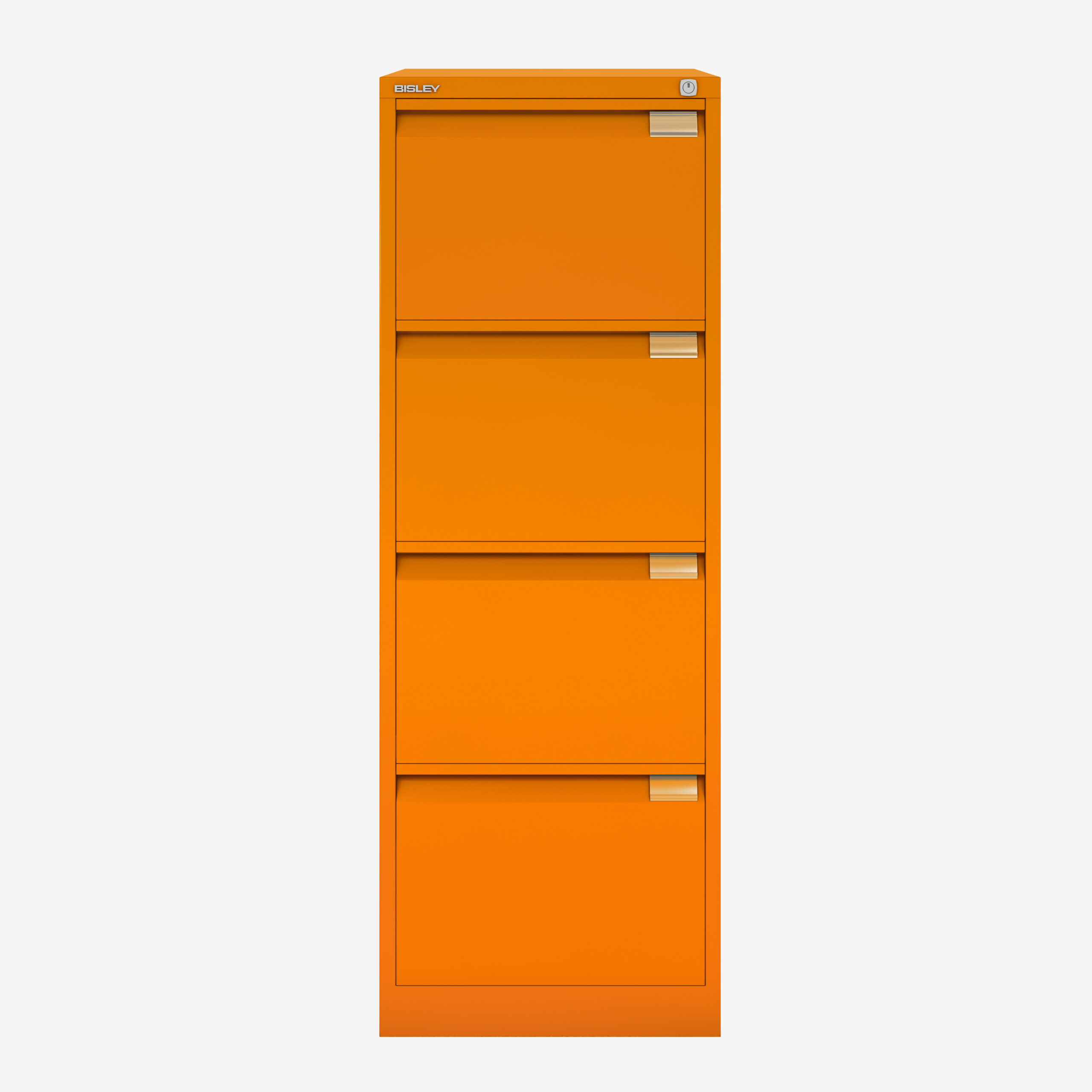 Wholesale Bisley 4 Drawer Filing Cabinet Foolscap in Orange