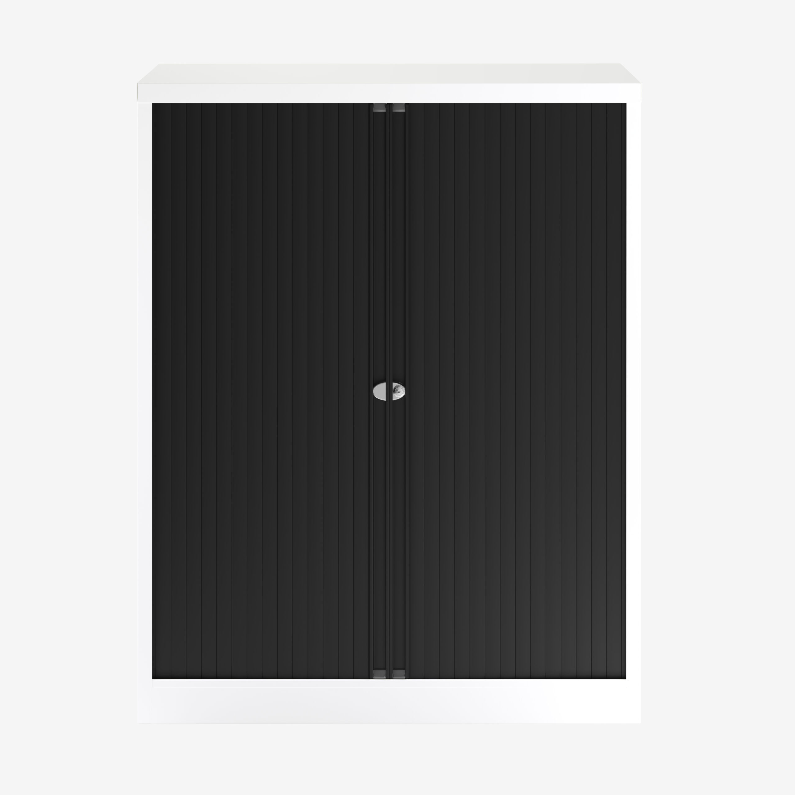 1000MM Wide Bisley Steel Tambour Unit in Traffic White | Bisley Direct