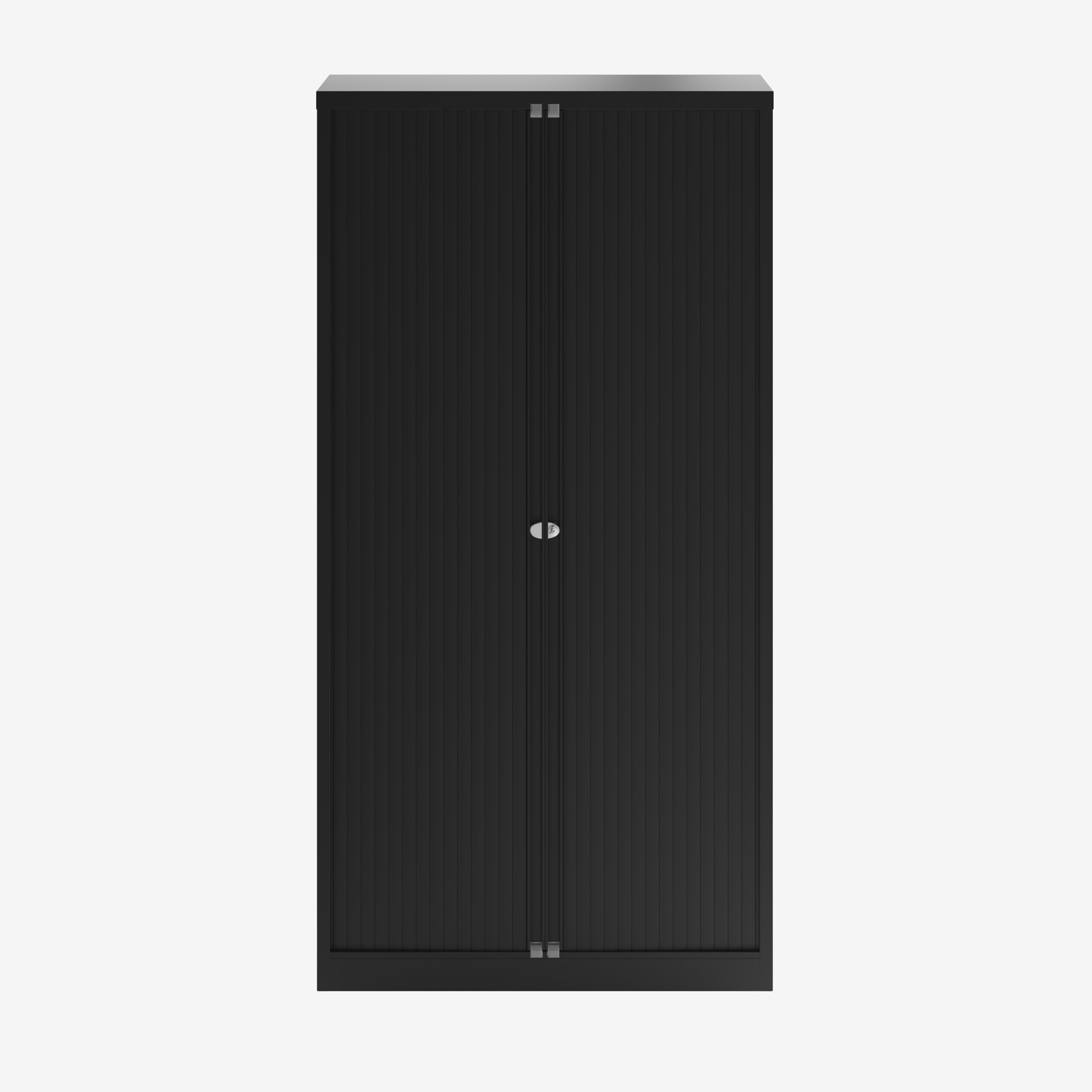 Wholesale Tall Tambour Unit for Office Storage in Black | Bisley Direct