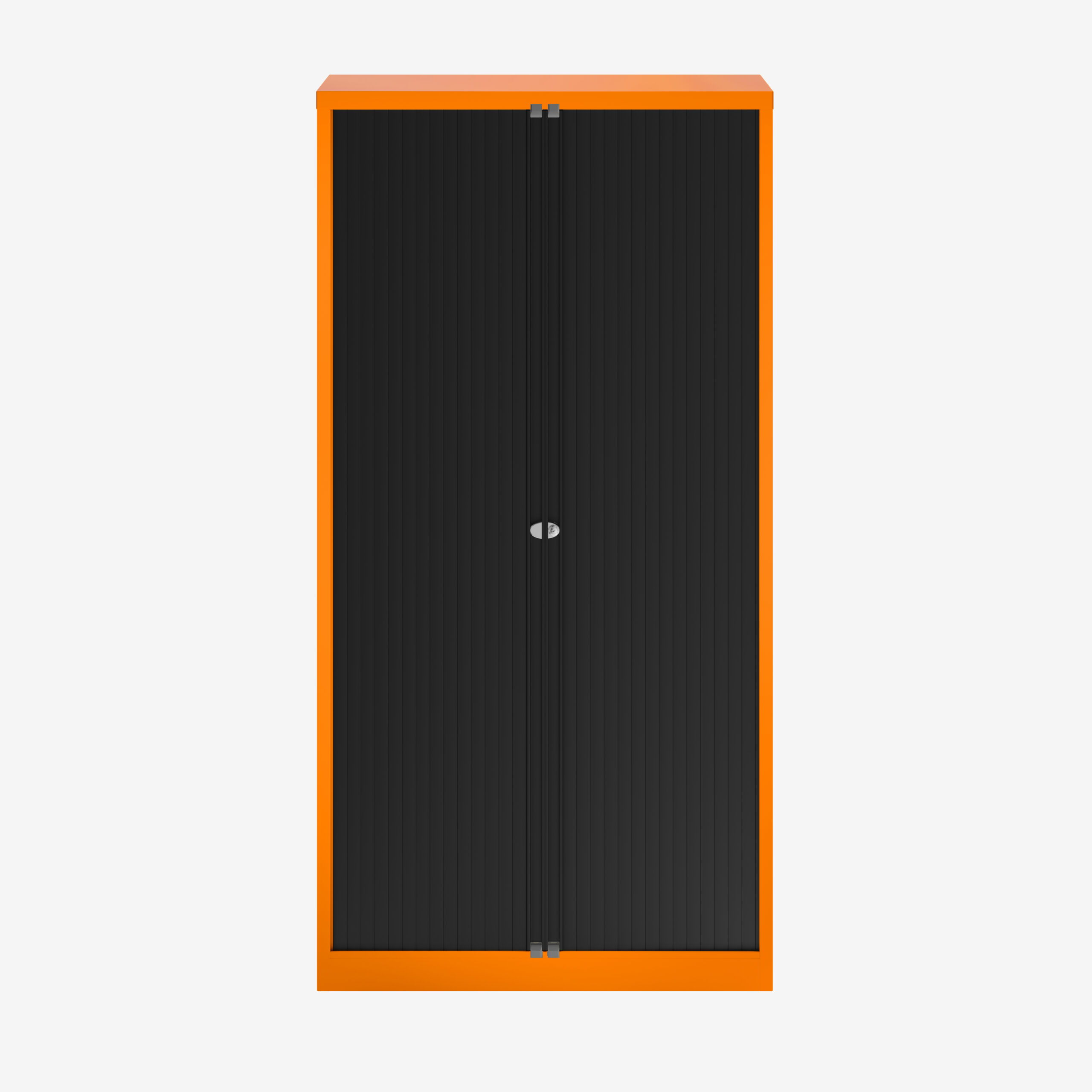 Wholesale Tall Tambour Unit for Office Storage in Orange | Bisley Direct